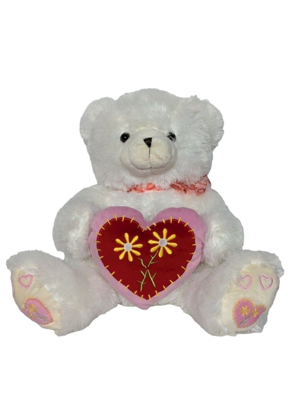 Shanghai Toy Time Teddy Bear White 15.5 Inch